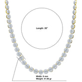 Clair Sterling Silver 8mm 20" Chain